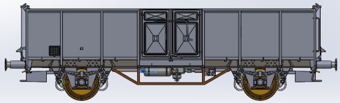 Exact-Train EX23975 - H0 - Offene Güterwagen UIC 2, ČSD, Ep. III